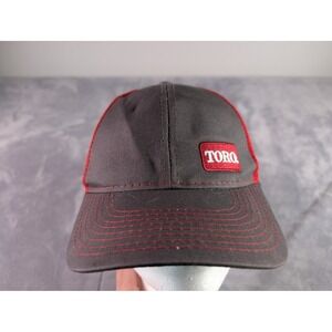 Toro Lawn Mower Trucker Hat Mens Gray Red Mesh Snapback Baseball Cap Logo Patch